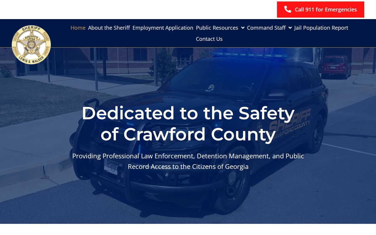 Crawford County Sheriff office and jail criminal record contact
