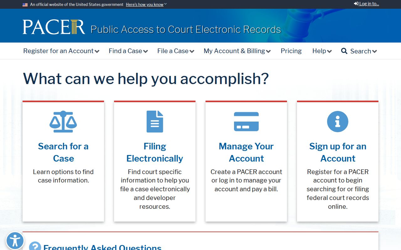 Crawford County federal criminal case record access through PACER