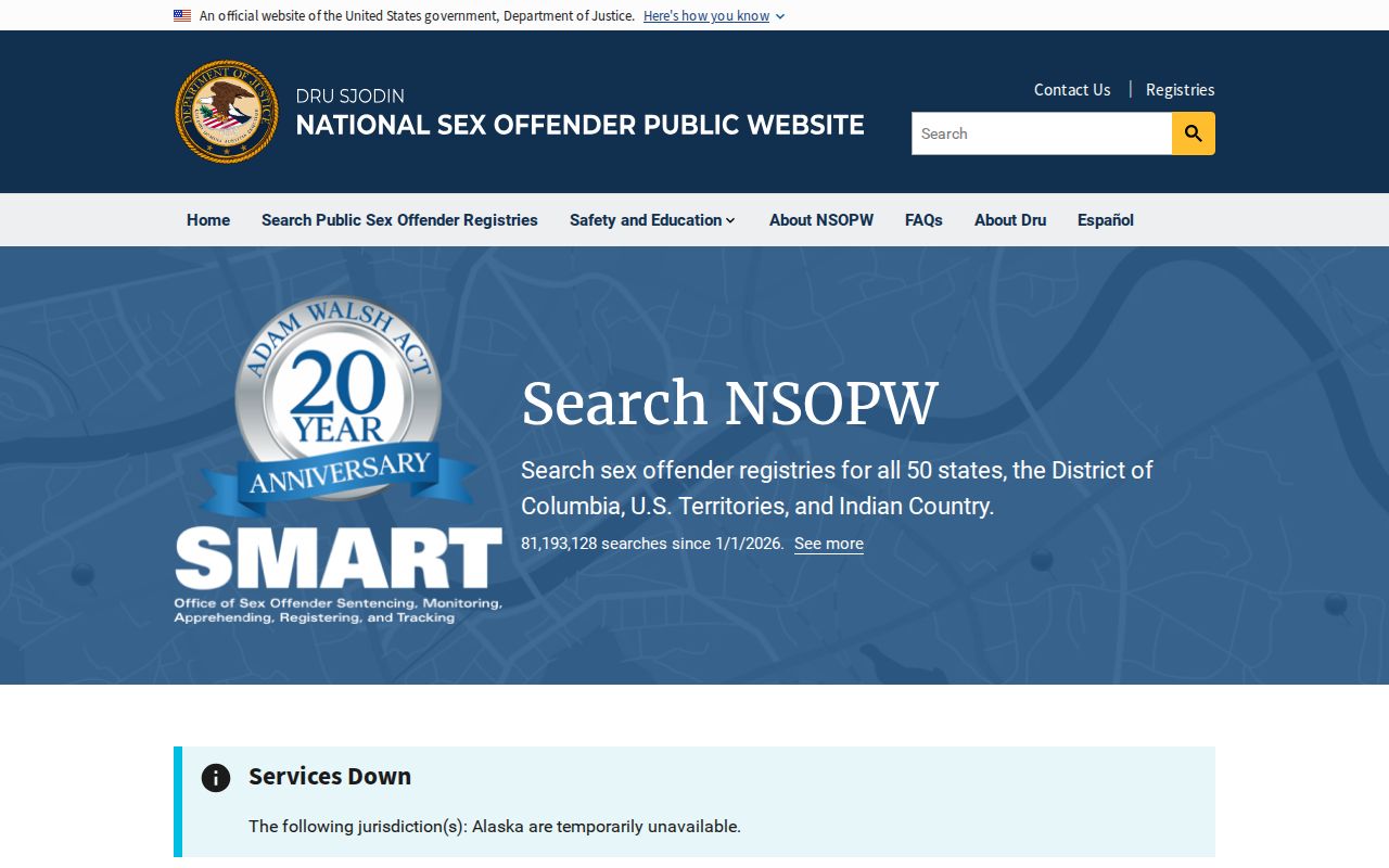 Crawford County sex offender lookup through the national registry search